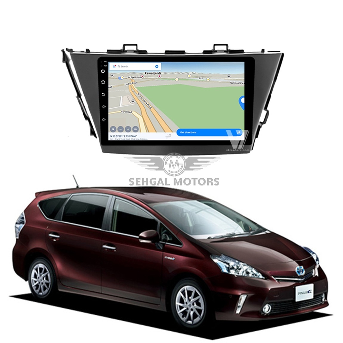 Toyota Prius Alpha Android Panel 1+16GB Model 2012-2015