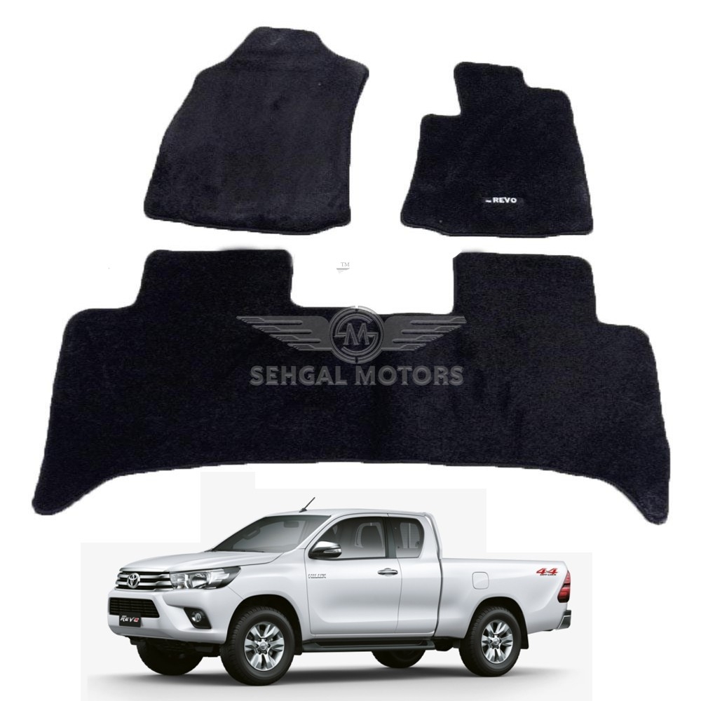 Toyota Hilux Revo Carpet Floor Mat Twistfiber Black  Model 2017 - 2021