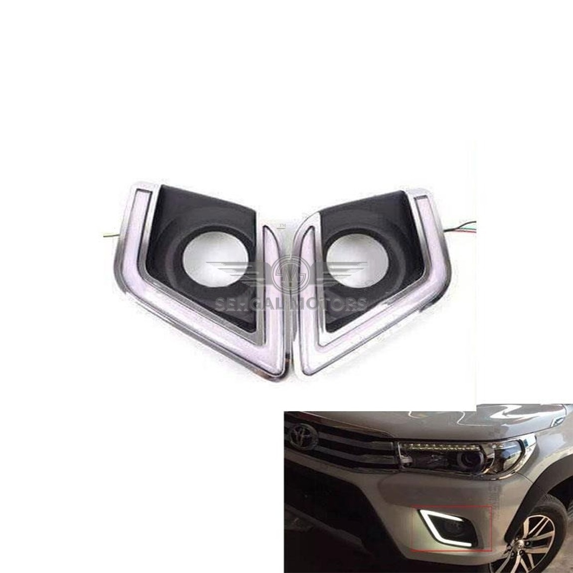 Toyota Hilux Revo DRL Cover Model 2017-2021