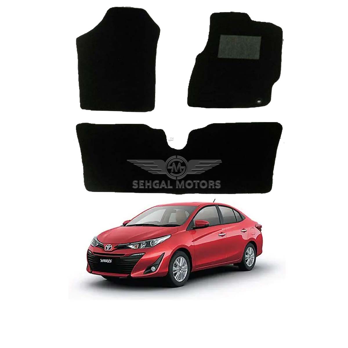 Toyota Yaris Carpet Floor Mat Beige Model 2020 - 2021