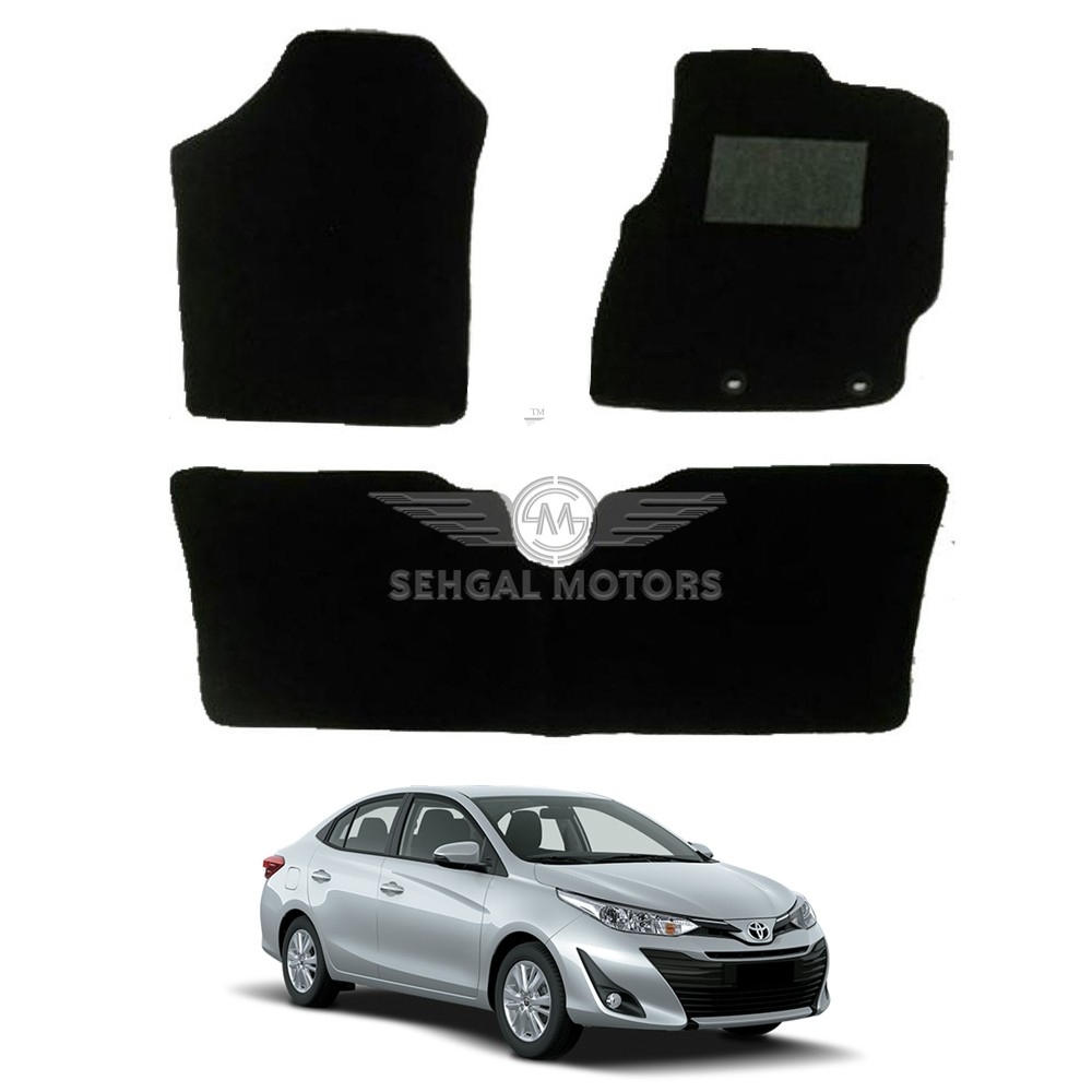 Toyota Yaris Carpet Floor Mat Twistfiber Black (3PCS) Model 2019- 2021