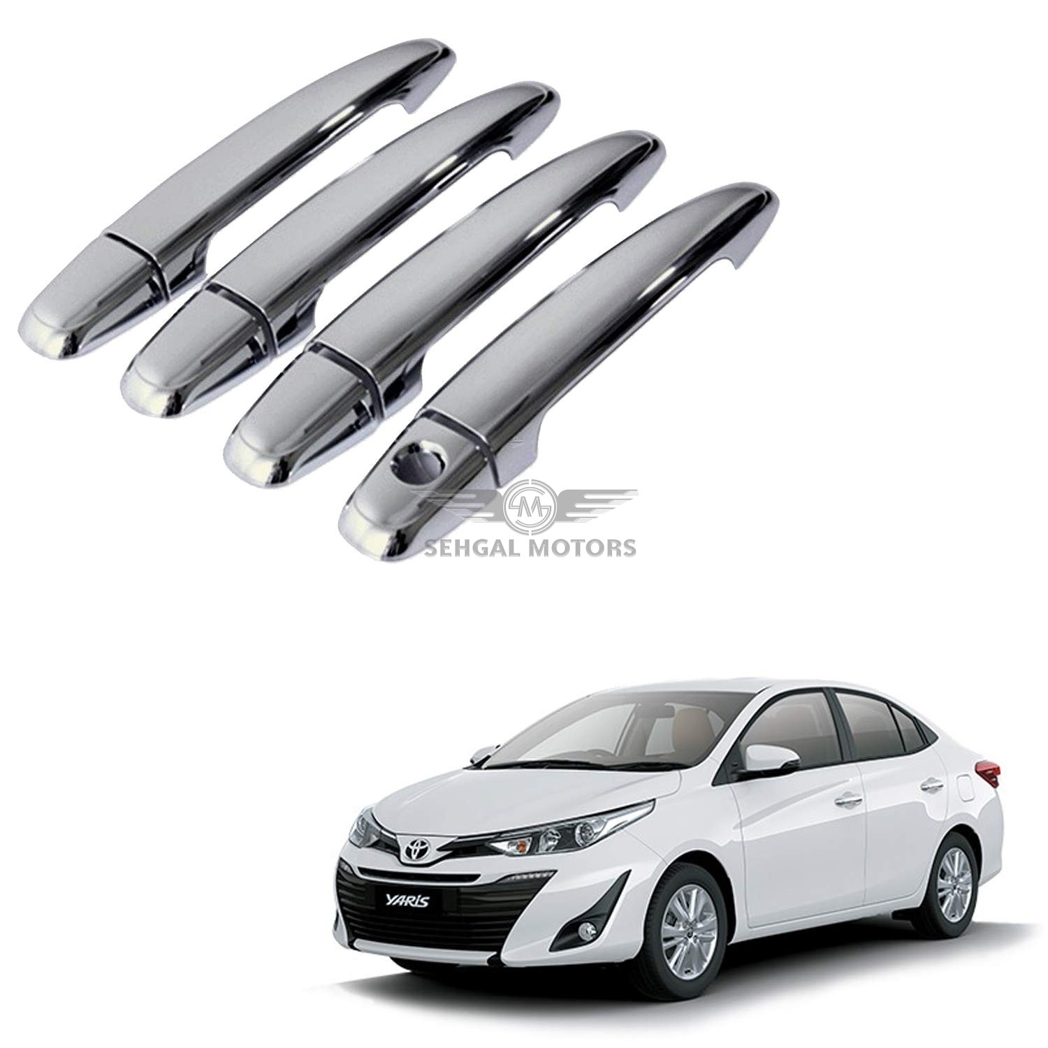 Toyota Yaris Handle Cover in Chrome Model 2020-2021