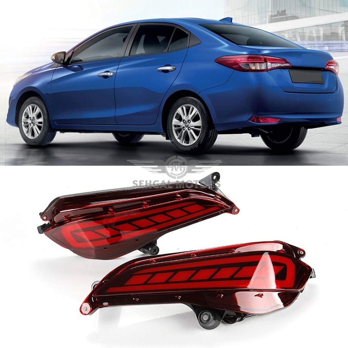 Toyota Yaris Back Bumper Brake Light - Model 2020-2021