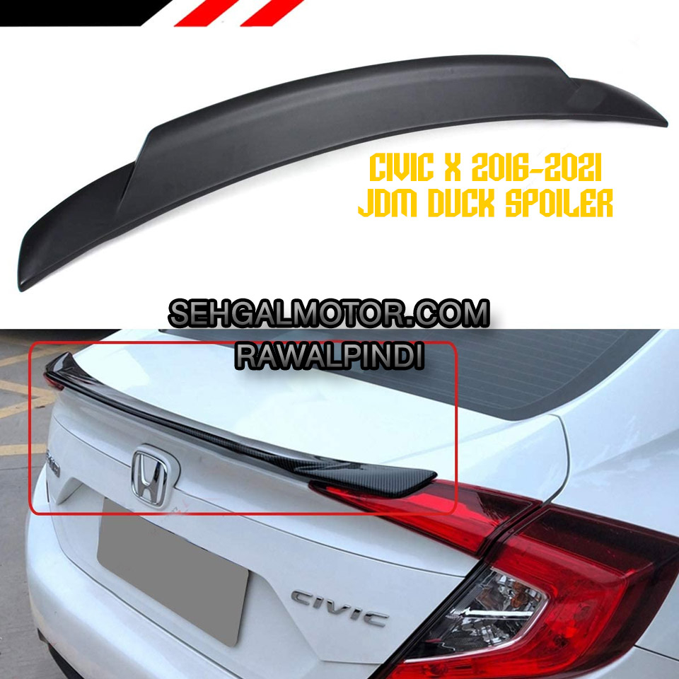 Digi Spoiler DuckBack Style Slim Civic X 2016-21