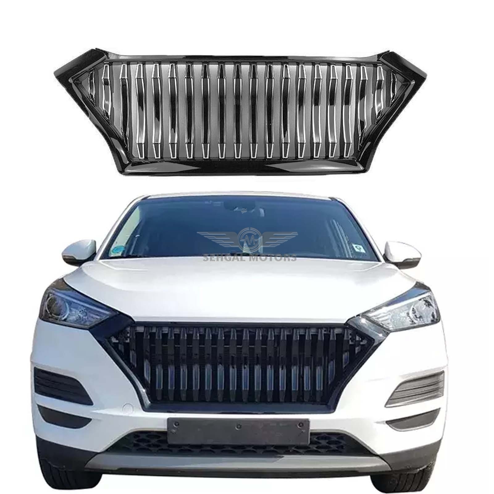 Hyundai Tucson Front Grill Black Model 2020-2021