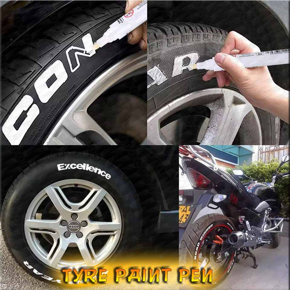 Tyre Pen White Color