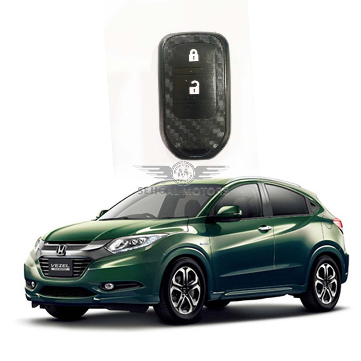 Honda Vezel Silicone Key Cover Carbon fiber Design Model 2013-2018