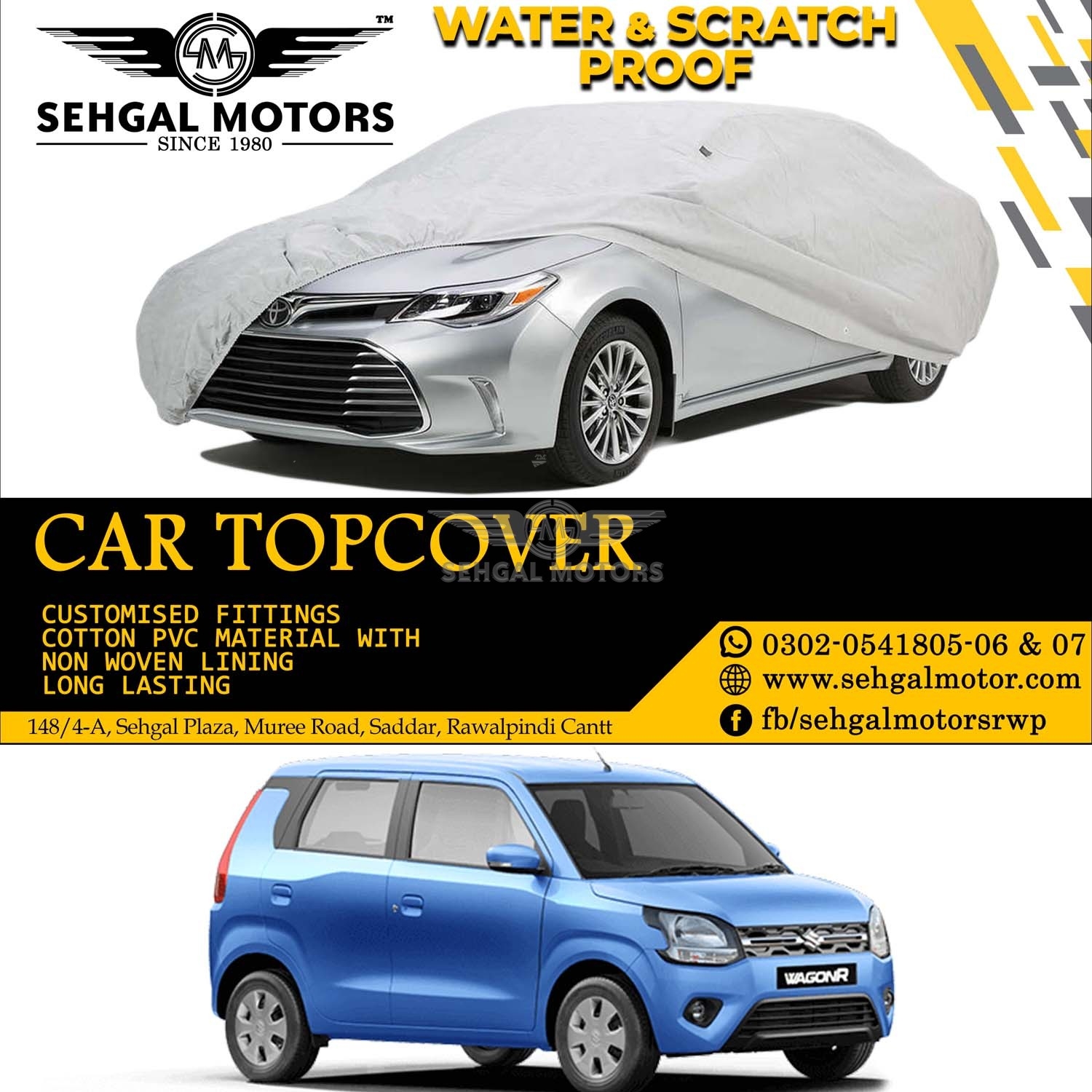 Suzuki Wagon R Top Cover China Fabric Model 2014-2019
