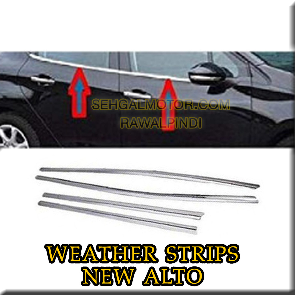 Suzuki Alto Weather Strip Chrome 6Pcs