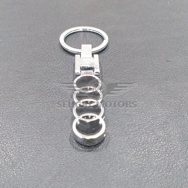 Audi Metal Key Chain Black