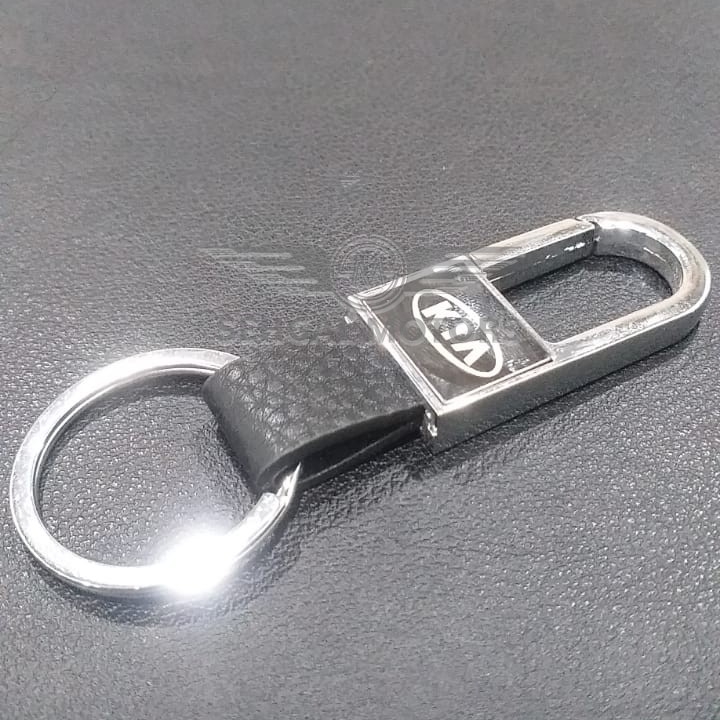 KIA Leather Key Chain Mini - Black
