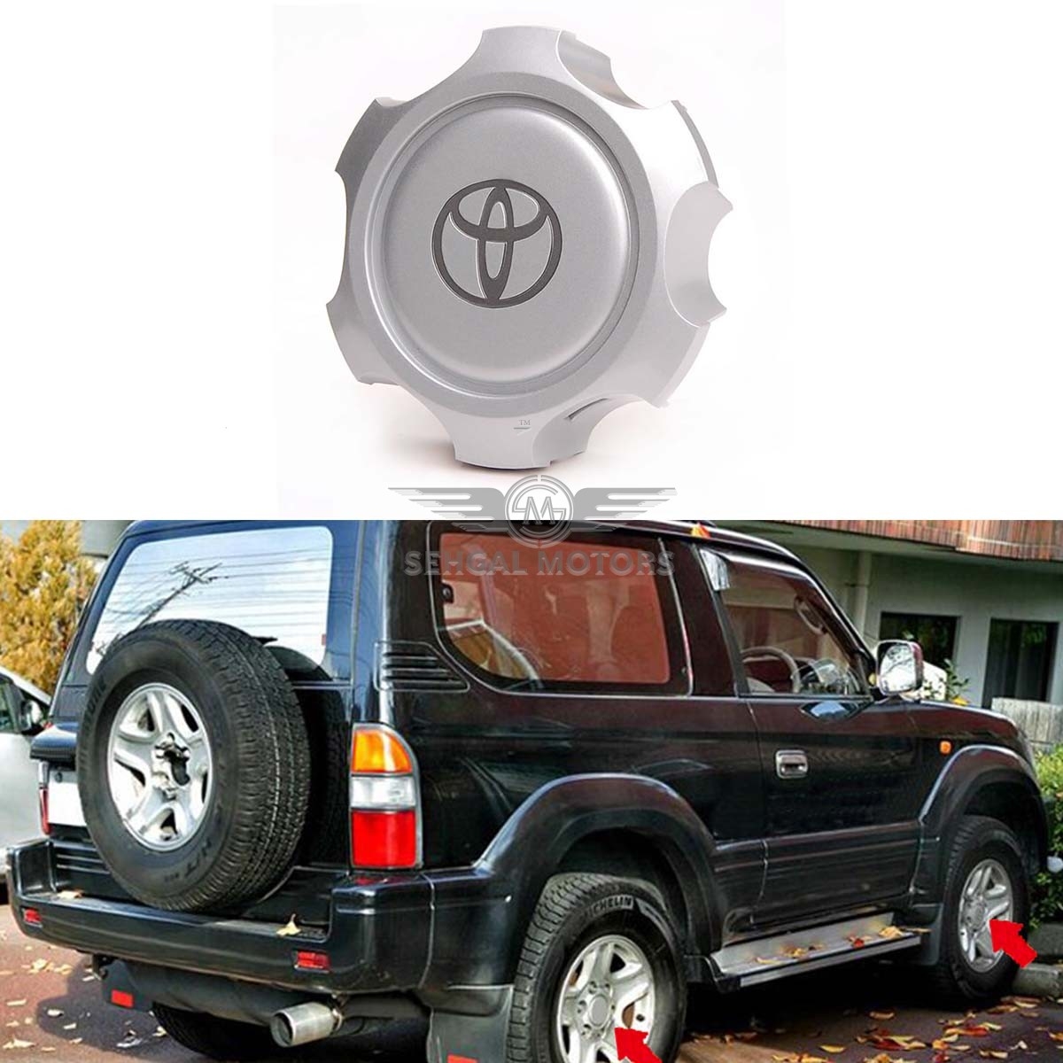 Toyota Prado FJ90 Wheel Cup Model 1996-2002