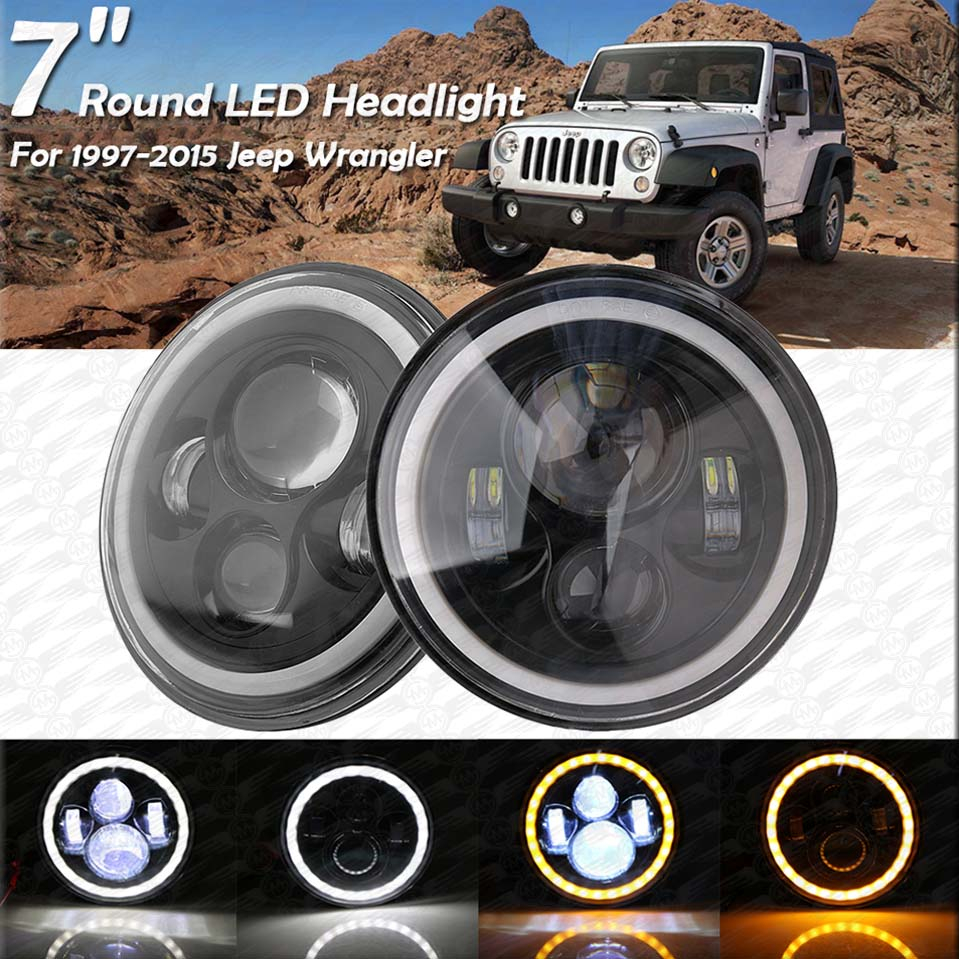 Wrangler 7 inch Hollow Head Light LED Projector
