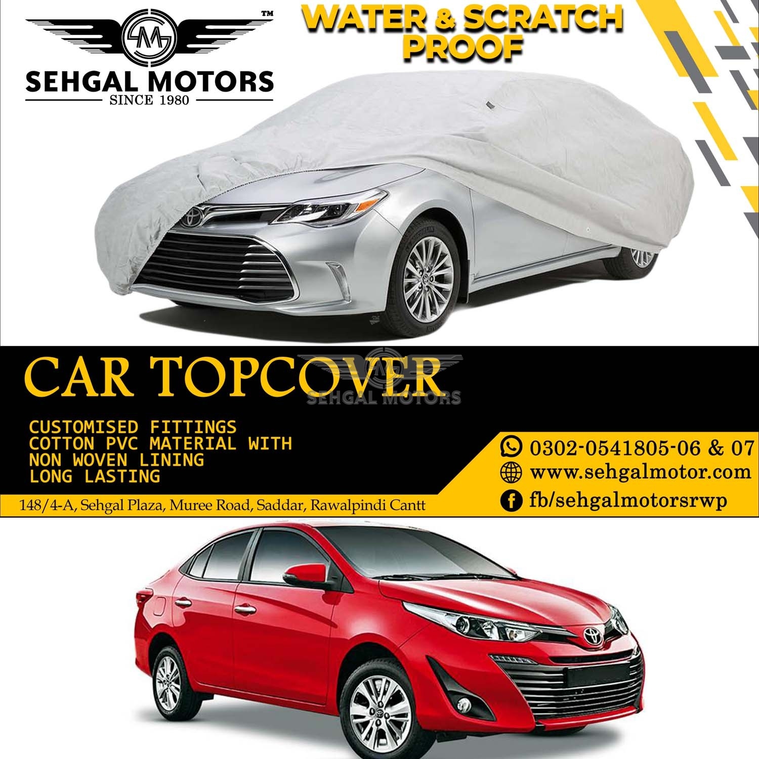 Toyota Yaris Top Cover China Fabric Model 2020-2021
