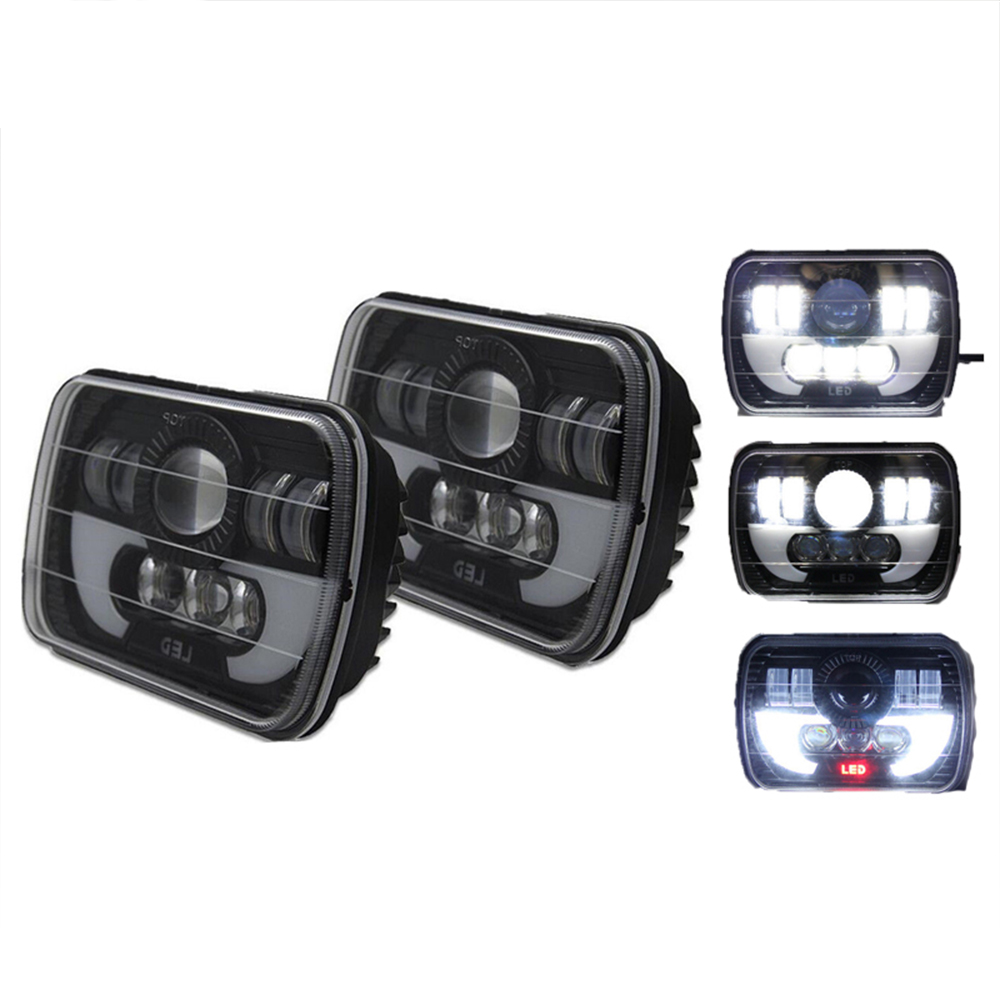 Universal Rectangle Led Light With Drl (pair)
