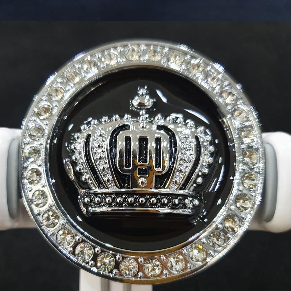 Crown Monogram logo Silver