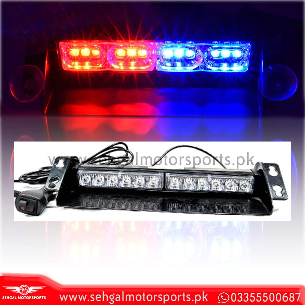 Police Wind Screen / Dashboard LED Light ( 1W 12V ) Red / Blue