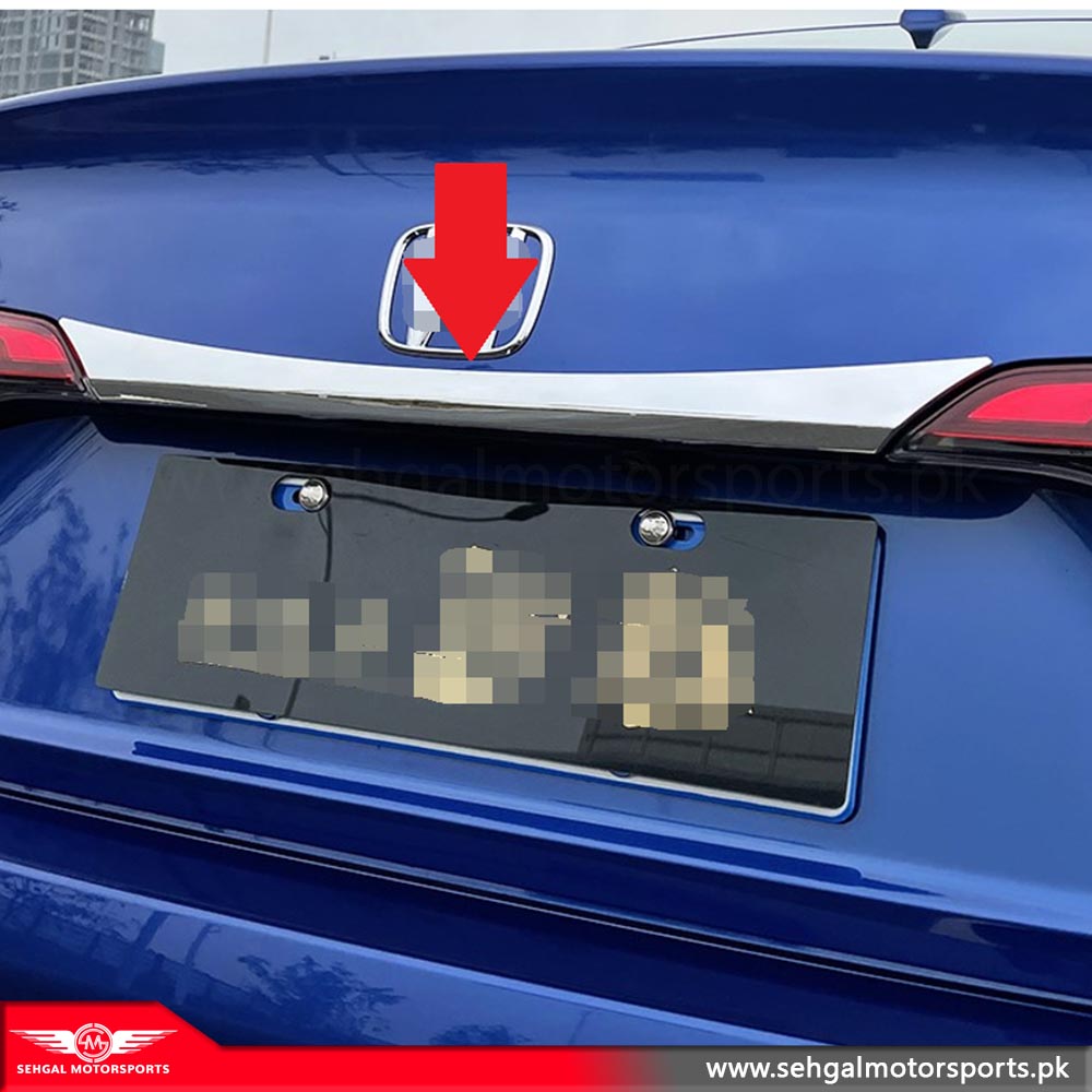 Honda Civic Trunk Garnish Chrome Trim Model 2022-2023