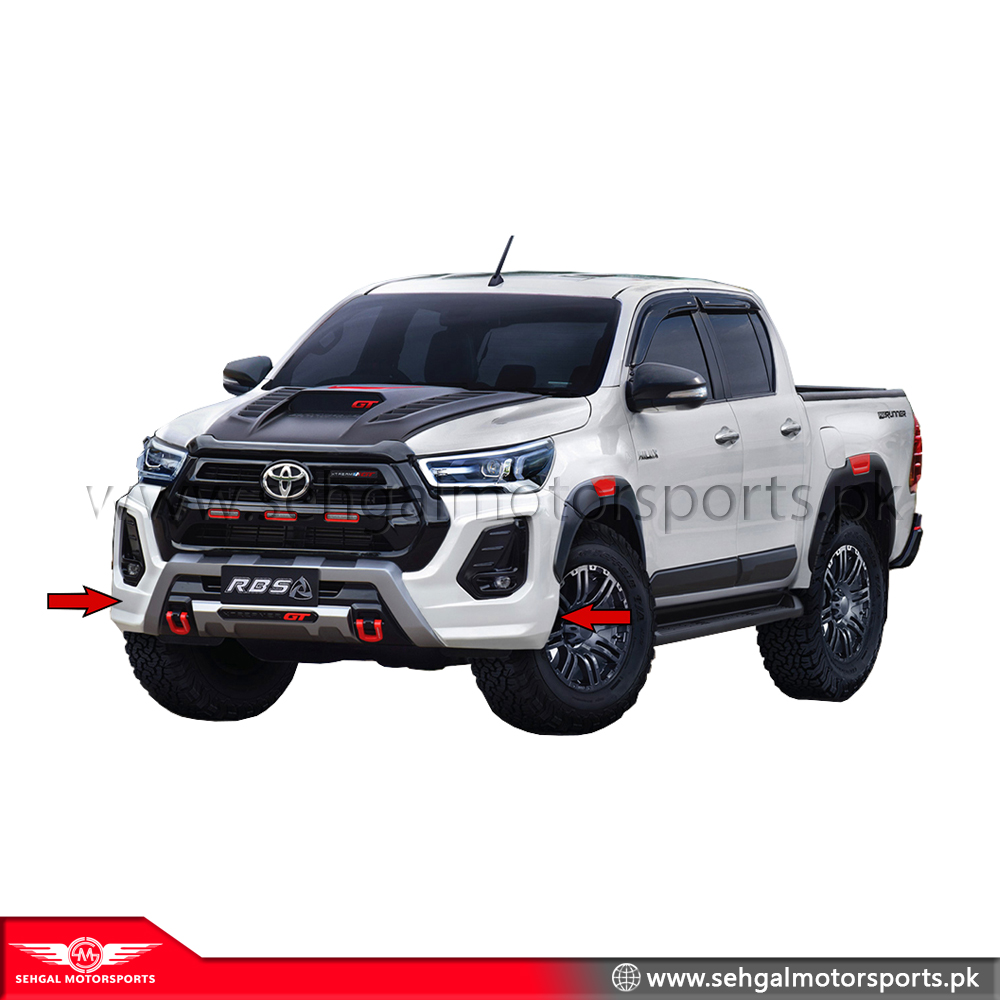 Toyota Hilux Revo Front Body Kit / Lip RBS - White (Thailand) Model 2017-2021
