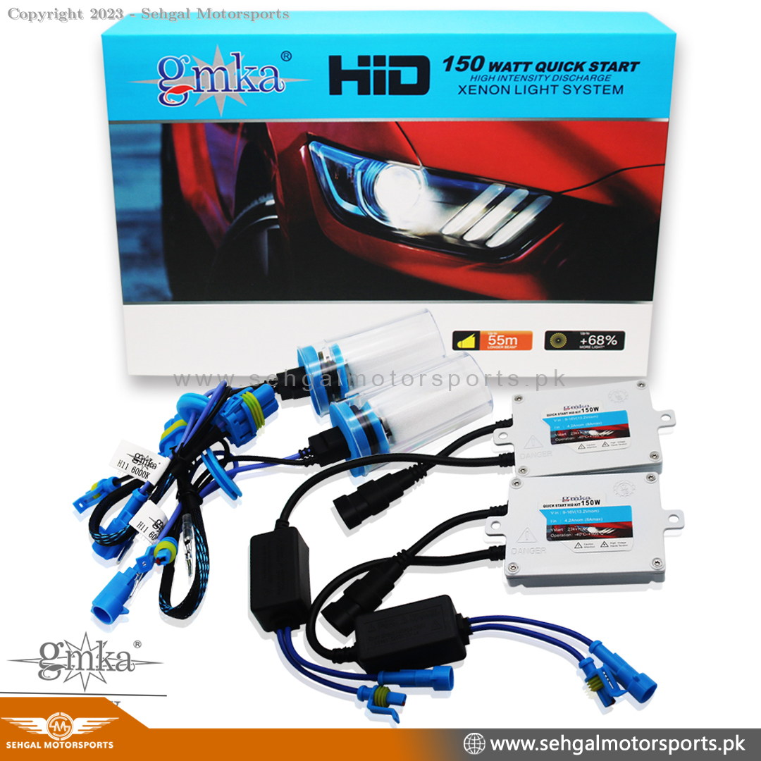 GMKA H11 150W HiD 6000K High Beam Series