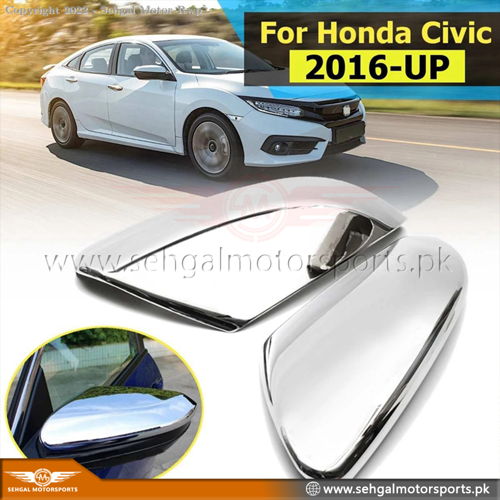 Honda Civic Side Mirror Cover Black With Indicator  Model 2016-2021