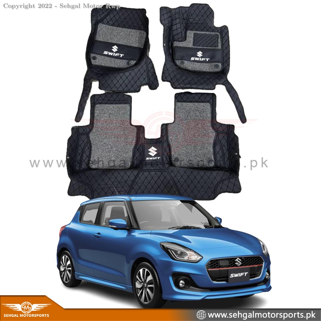 Suzuki Swift 9D Floor Mat Black Model 2022-2023
