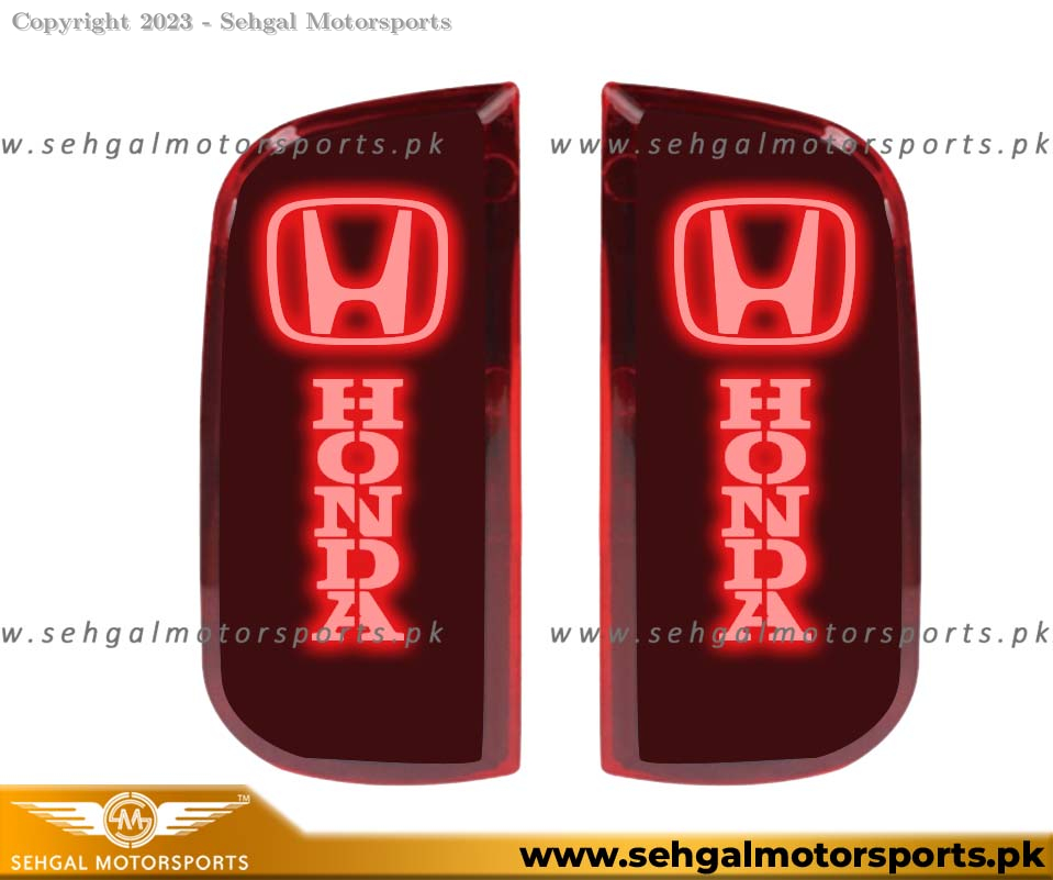 Honda Civic Back Bumper Reflector with Logo Model 2017-2021