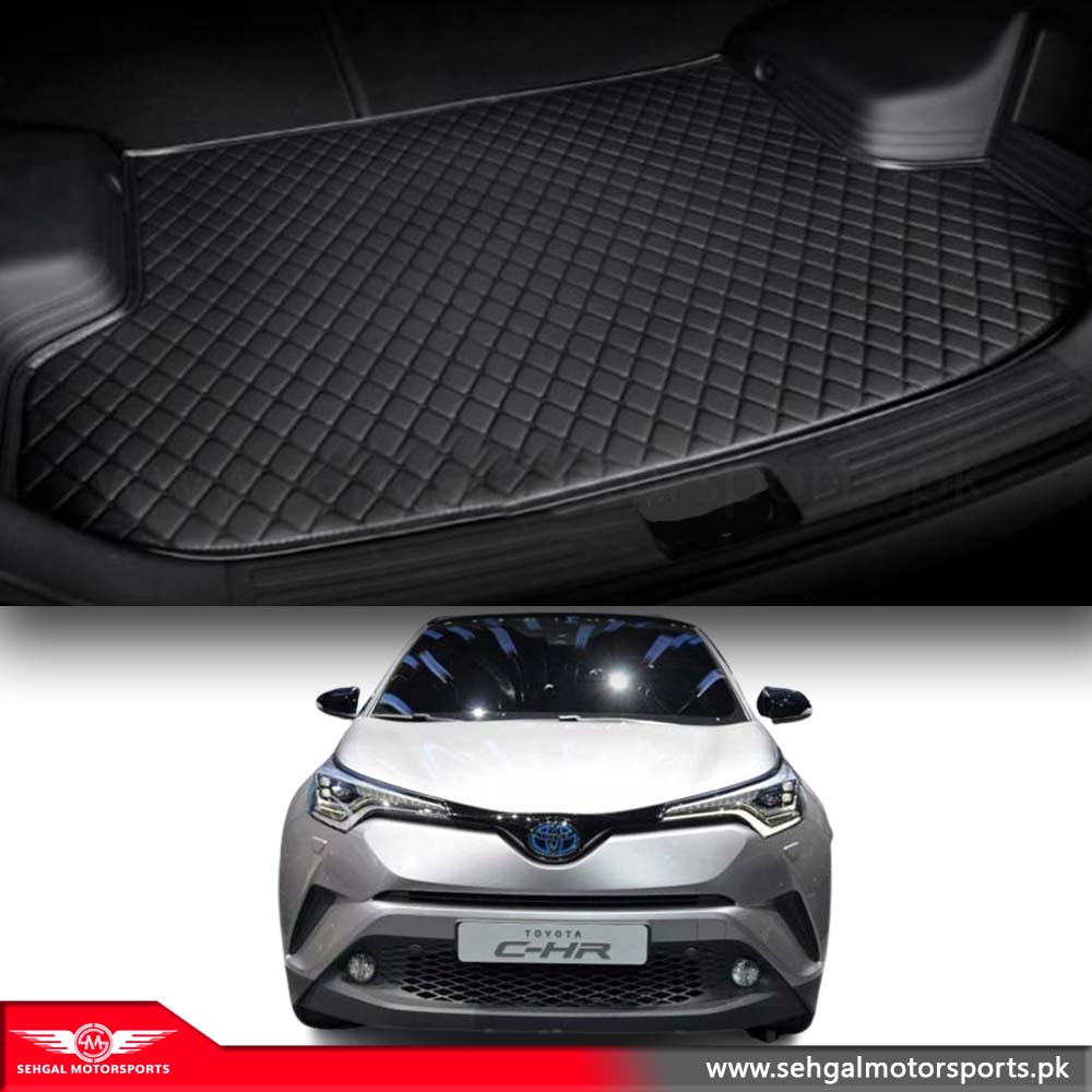 Toyota CH-R 7D Eco Trunk Mat Black With Black Model 2016-2021