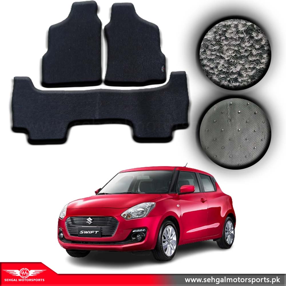 Suzuki Swift Carpet Floor Mat Special Black/Gray Model 2022-2023