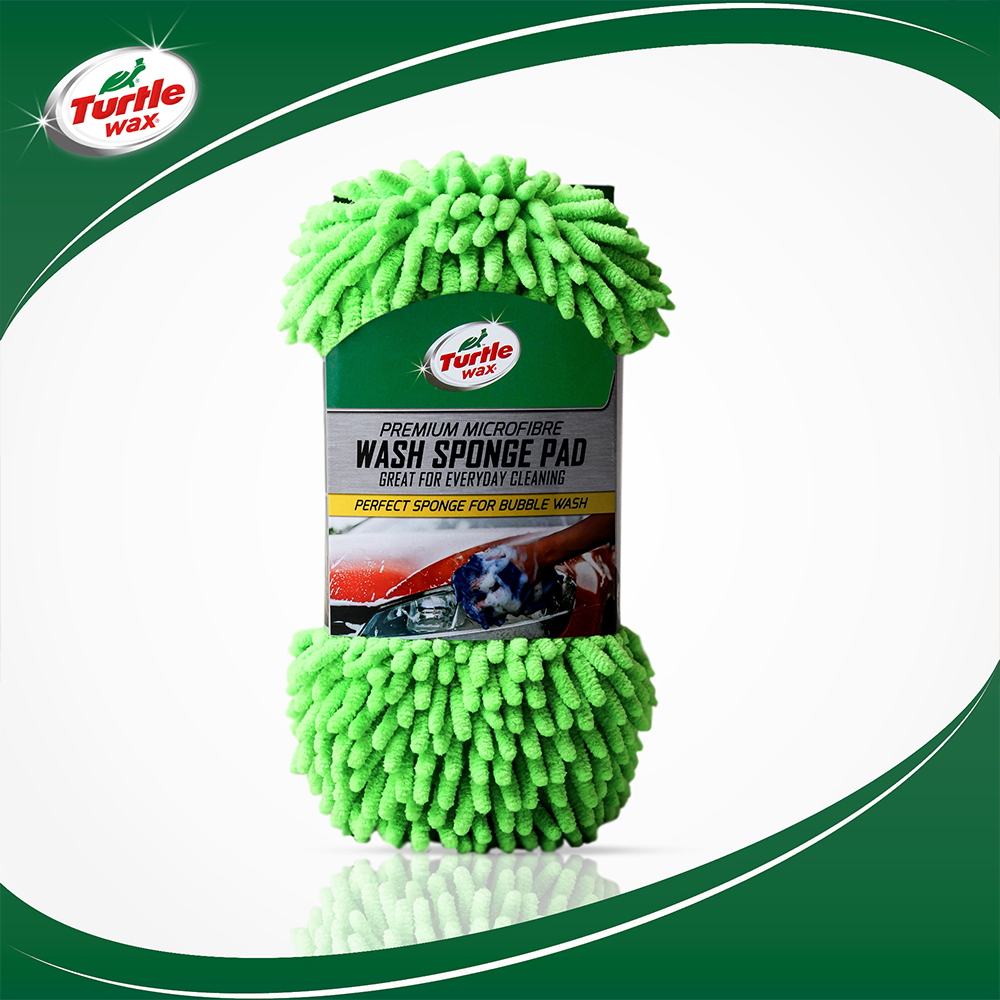 Turtle Wax Premium Microfiber Wash Sponge Pad 2 in 1
