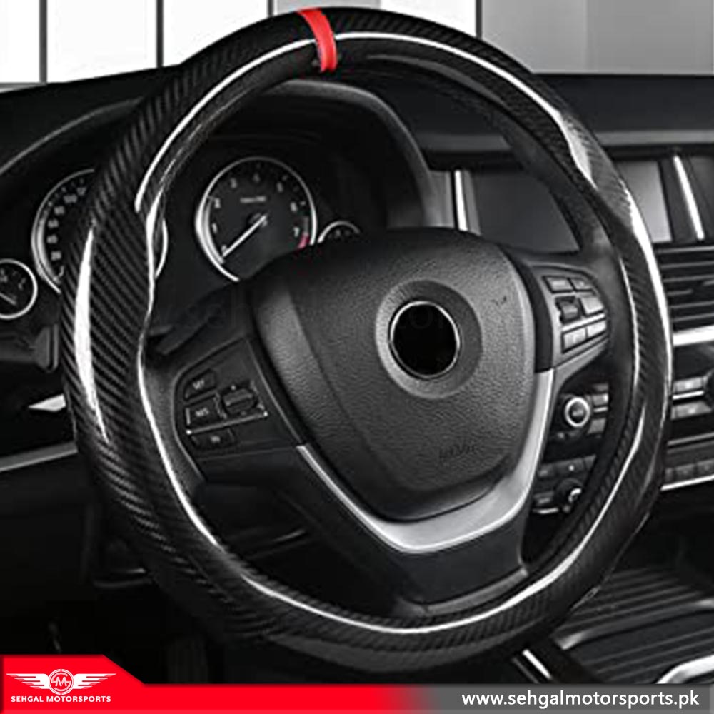 Universal Steering Wheel Grip Carbon fiber Black
