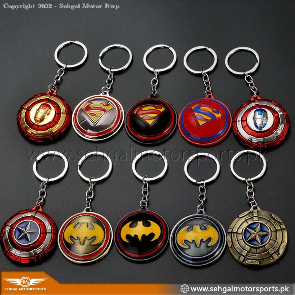 Super Hero Spinner KeyChain Mix Design