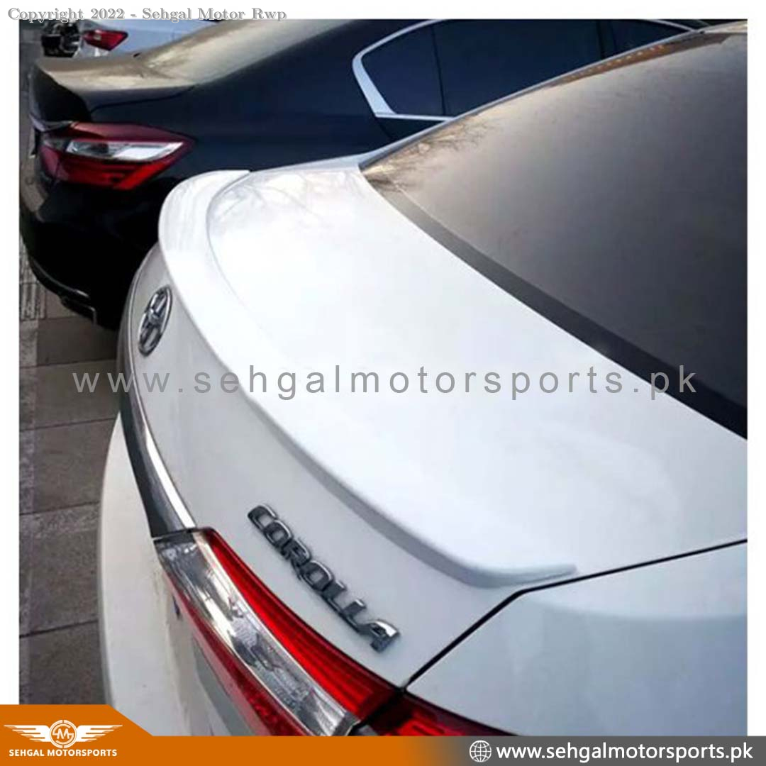 Toyota Corolla Trunk Spoiler Slim Unpainted (PK) Model 2017-2021