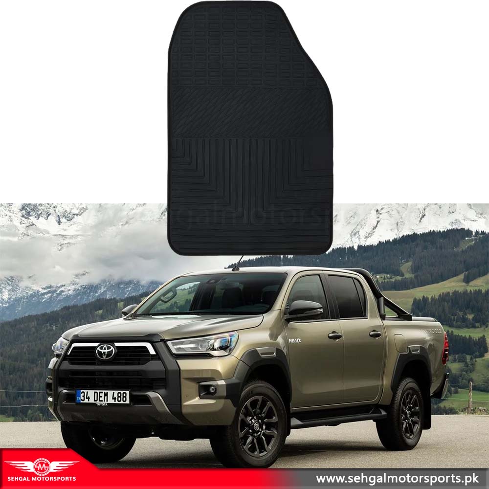 Toyota Hilux Latex Rubber Mat Black Model 2018