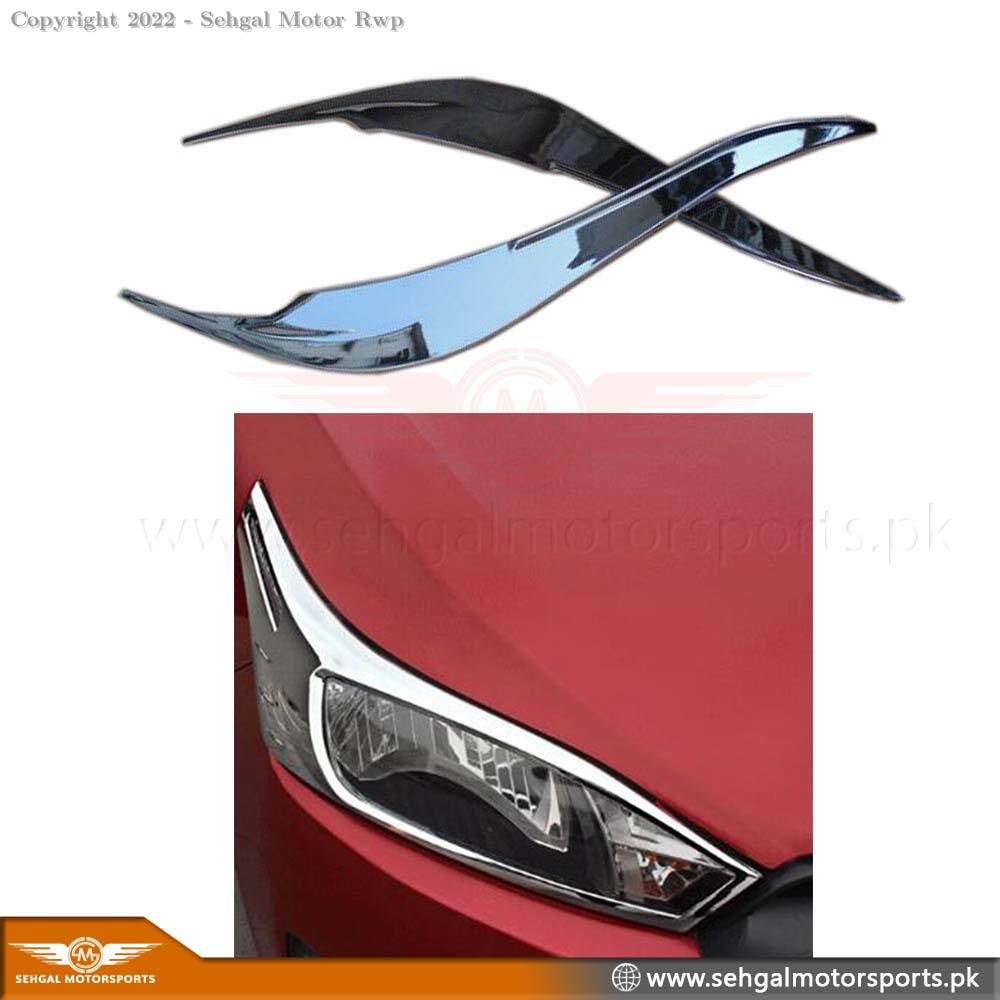 Toyota Yaris Eye Brow Chrome Model 2016-2021