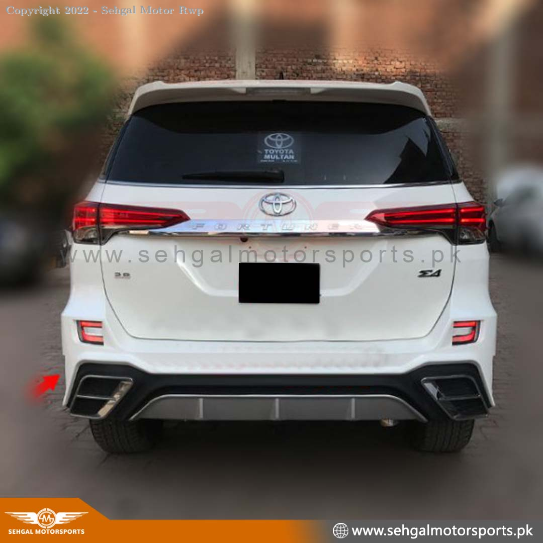 Toyota Fortuner Back Body Kit Lexus Style V3 Model 2016-21 White