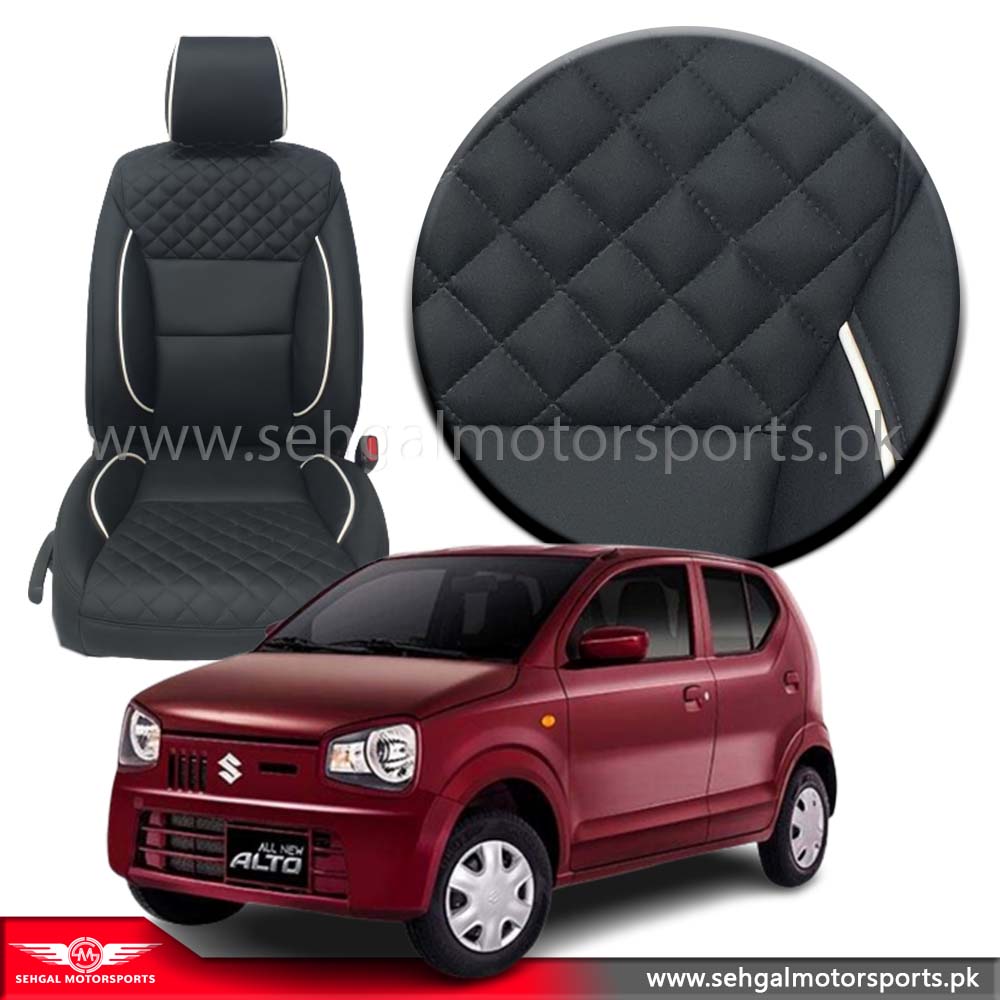 Suzuki Alto Seat Cover Japanese leather Black&Red Model 2019-2022
