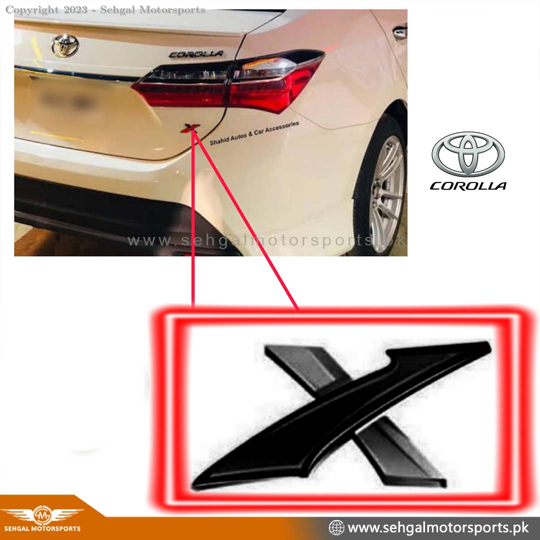 Yaris "X " Logo (Black)