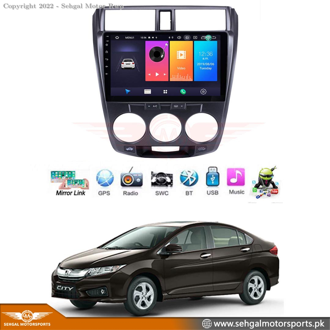 Honda City Android LCD Panel (2+16GB) Black Model 2010-2021