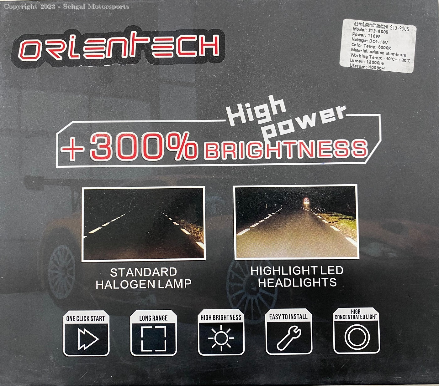 OrienTech S13-9005 110W, 8000 Lumen.