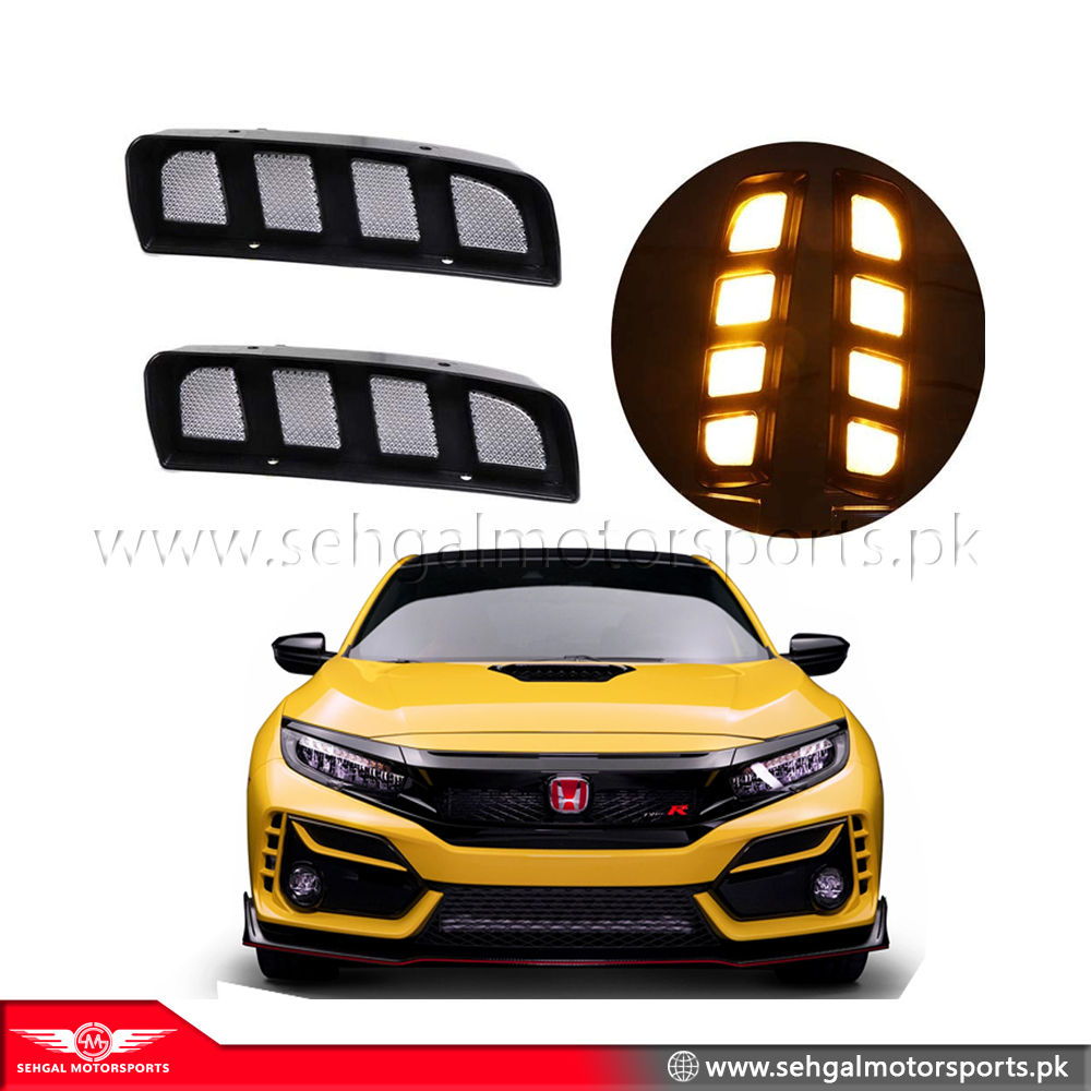 Honda Civic Type R Body Kit Front DRL in Led Model 2016-2021