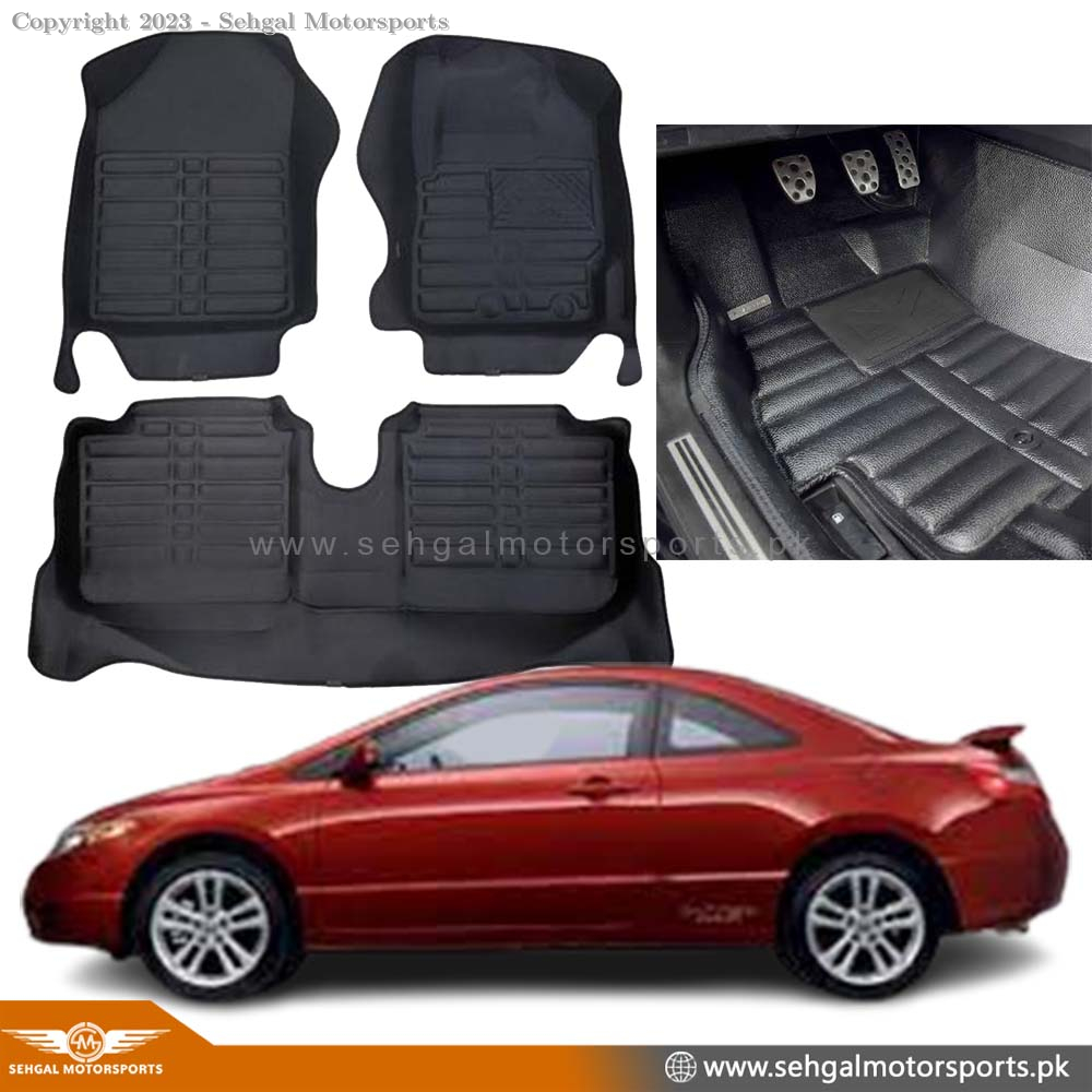 Honda Civic 5D Floor Mat Beige 3pcs Model 2007-2011