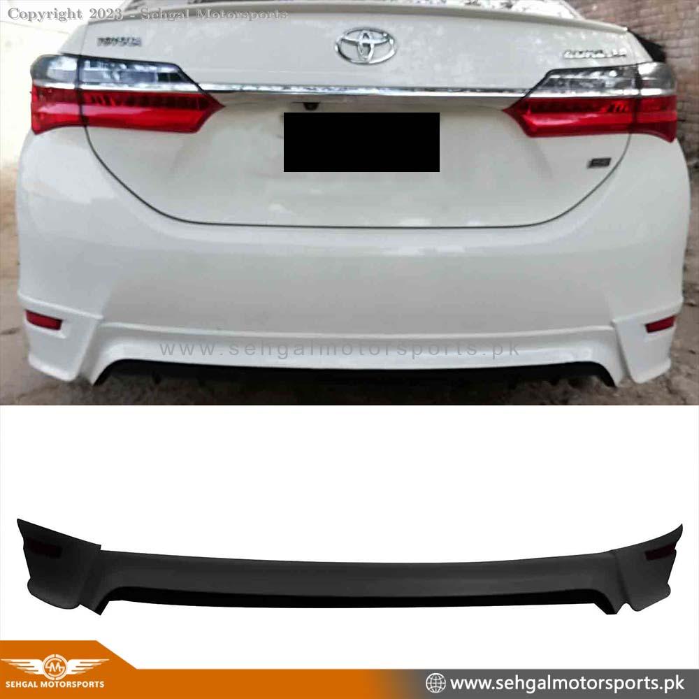 Toyota Corolla Back Body Kit Model 2015 Unpainted