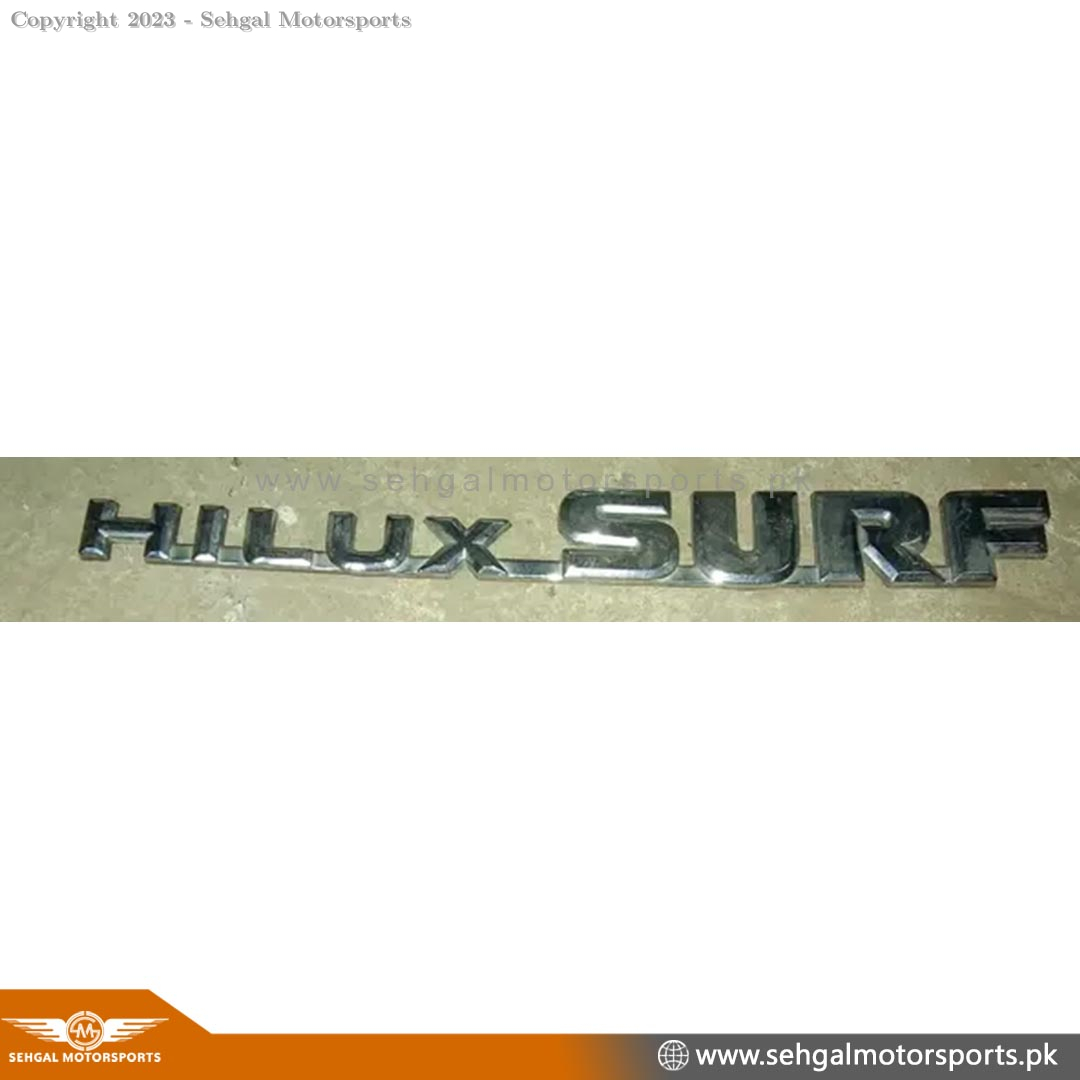 Hilux Surf Alphabets