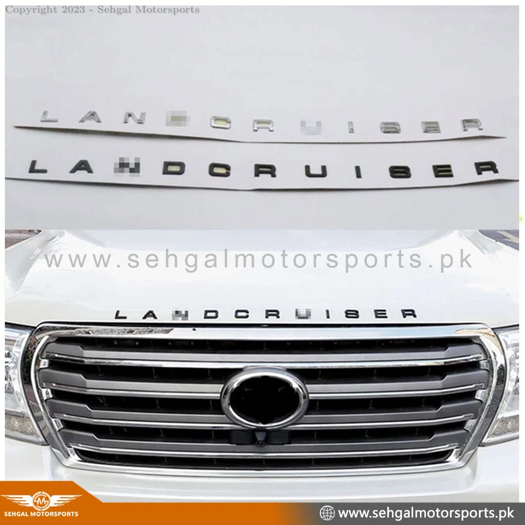 Land Cruiser Bonnet alphabets Small