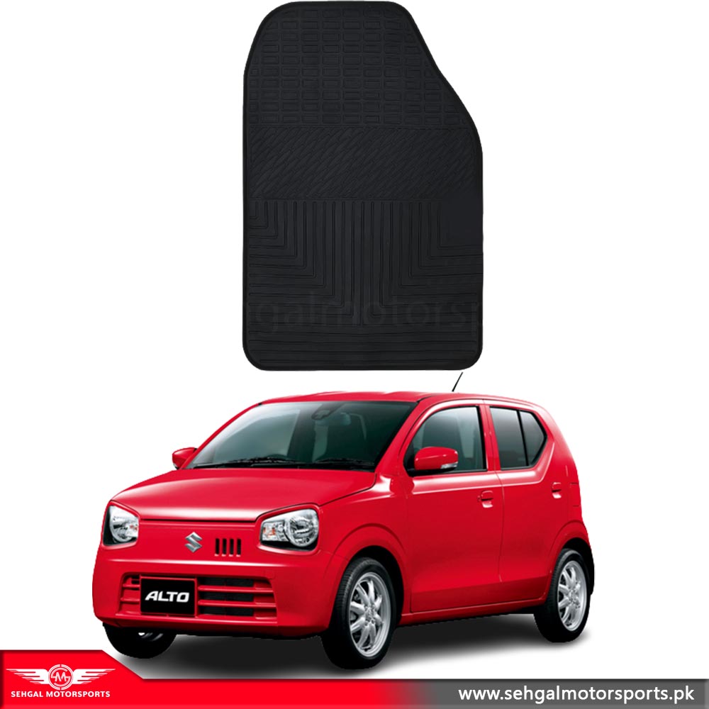 Suzuki Alto Latex Rubber Mat Black Model 2018
