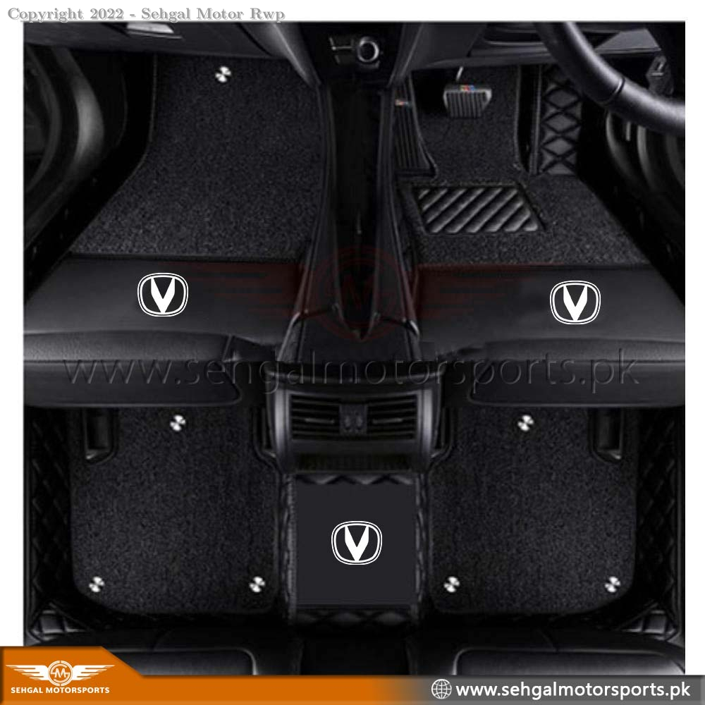Changan Alsvin 10D Floor Mat Black with Black Model 2021-2022