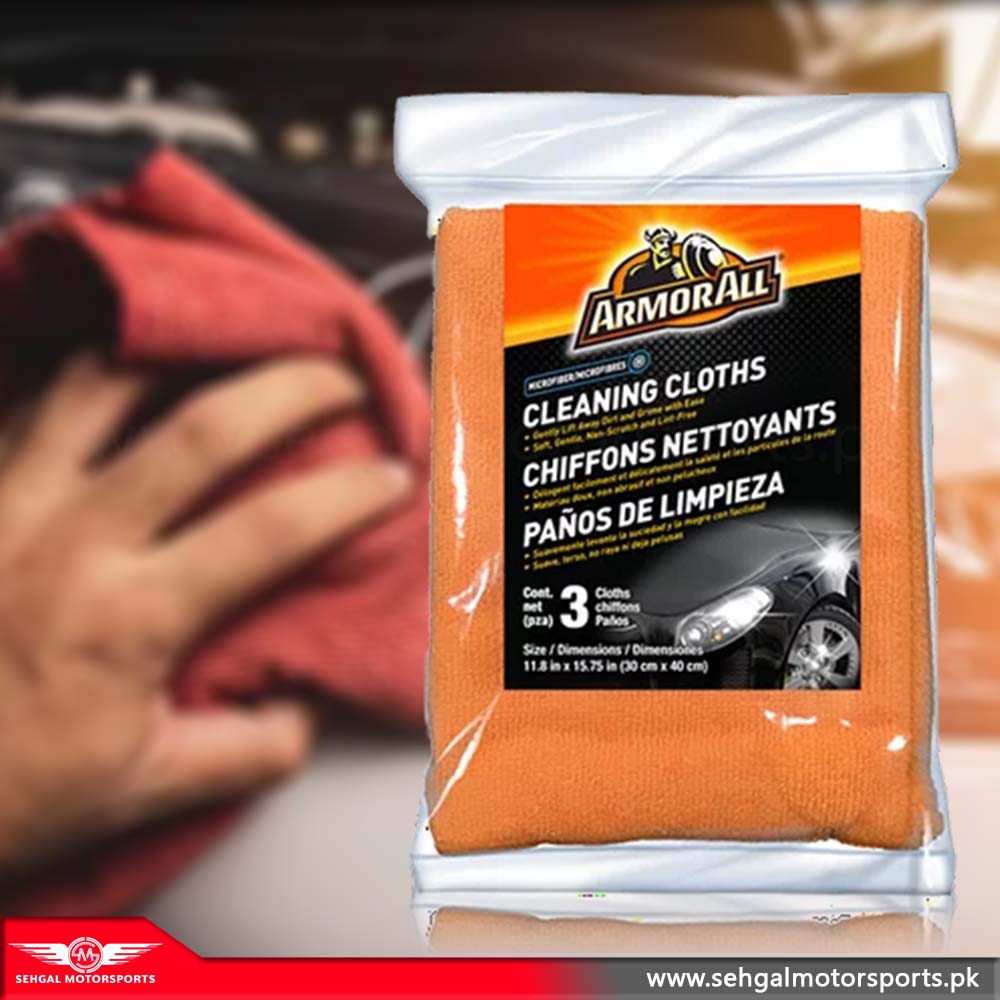Armor All Micro Fiber Cleaning Cloth Pack of 3