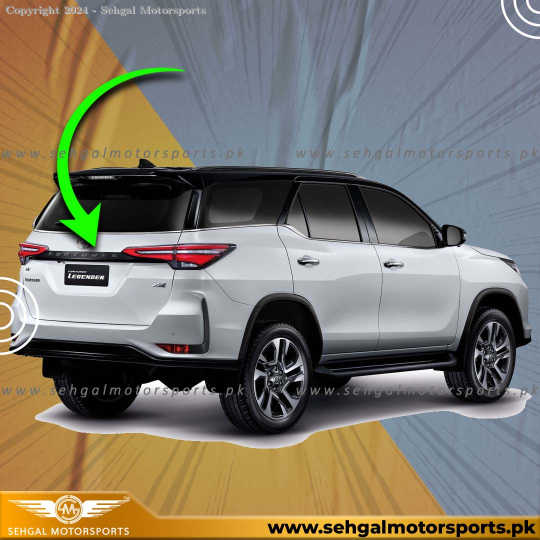 Toyota Fortuner Back Garnish (Legender) Smoke Model 2016-2021