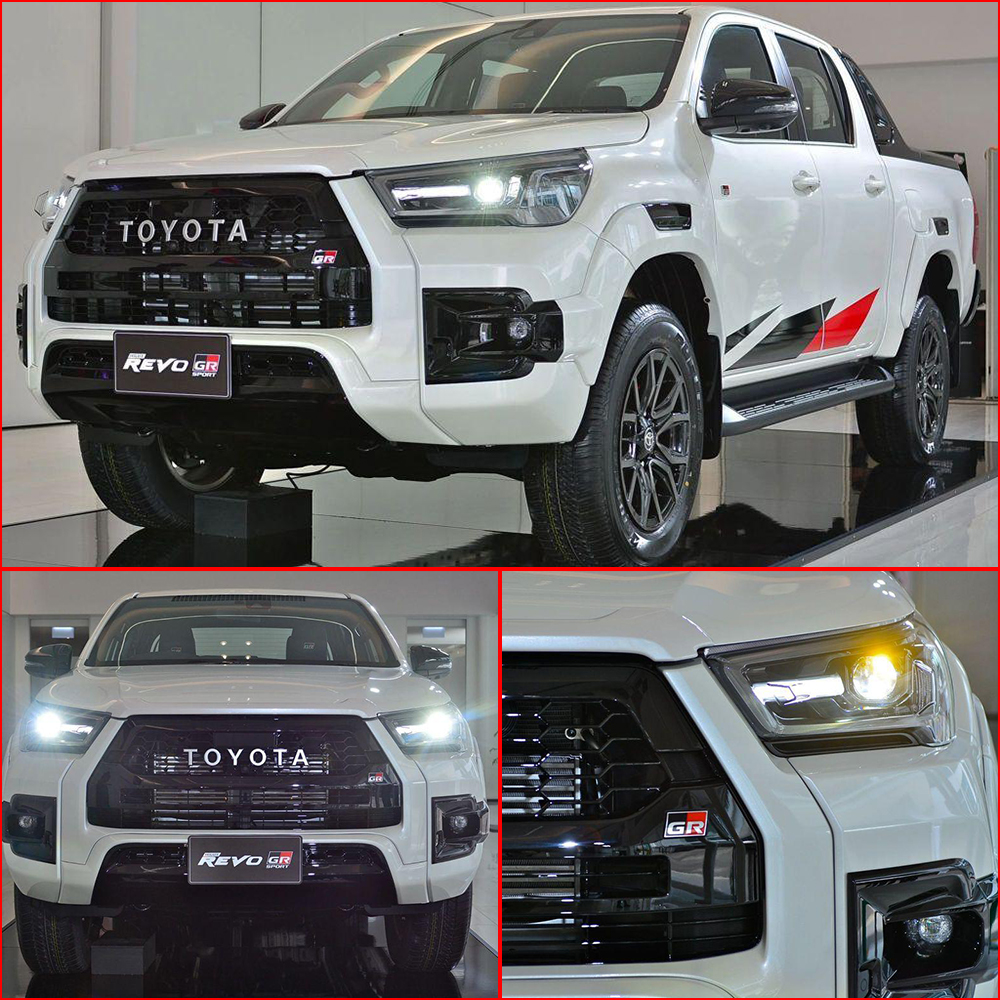 Toyota Hilux Revo to rocco Face Uplift GXR Style (Without Head & Back Lights) Unpainted Thailand Model 2021-2022